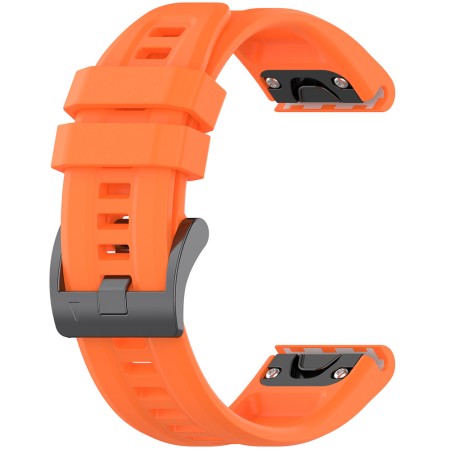 Curea pentru Garmin Fenix 3/3 HR/5X/5X Plus/6X/6X Pro/7X/7X Pro Solar - Techsuit Watchband QuickFit 26mm (W060) - Orange