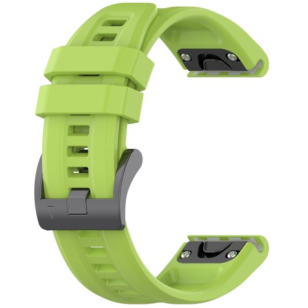 Curea pentru Garmin Fenix 3/3 HR/5X/5X Plus/6X/6X Pro/7X/7X Pro Solar - Techsuit Watchband QuickFit 26mm (W060) - Light Green