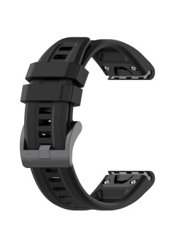 Curea Smartwatch pentru Garmin Fenix 5/5 Plus 6/6 Pro/7/Forerunner 935/945/955/Approach S60/S62, 22mm, Siliconica, Black