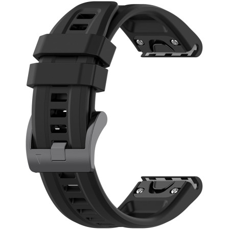 Curea Smartwatch pentru Garmin Fenix 5/5 Plus 6/6 Pro/7/Forerunner 935/945/955/Approach S60/S62, 22mm, Siliconica, Black