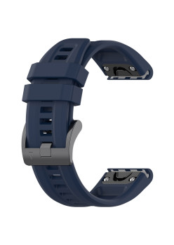 Curea Smartwatch pentru Garmin Fenix 5/5 Plus 6/6 Pro/7/Forerunner 935/945/955/Approach S60/S62, 22mm, Siliconica, Navy Blue