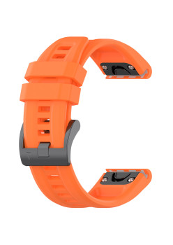 Curea Smartwatch pentru Garmin Fenix 5/5 Plus 6/6 Pro/7/Forerunner 935/945/955/Approach S60/S62, 22mm, Siliconica, Orange