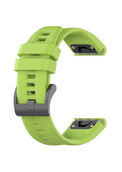 Curea Smartwatch pentru Garmin Fenix 5/5 Plus 6/6 Pro/7/Forerunner 935/945/955/Approach S60/S62, 22mm,Siliconica, Light Green