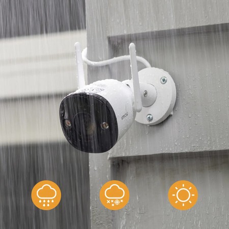 Camera de Supraveghere cu Detectare Miscare Umana - Imou Outdoor Camera Bullet 2E (IPC-K3DP-5H0WF) - White