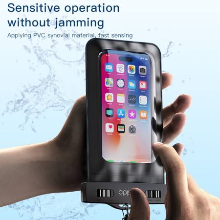 Husa subacvatica Yesido IPX8, pentru Phone max 6.7", Black