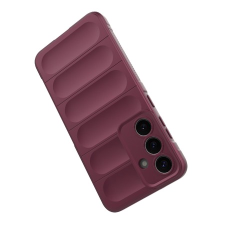 Husa Antisoc pentru Samsung Galaxy S25 - Margini Anti-Alunecare - Shield - Bordeaux