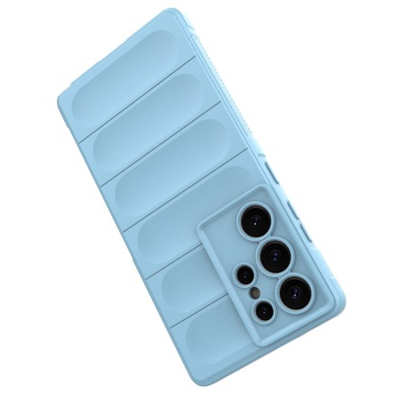 Husa Antisoc pentru Samsung Galaxy S25 Ultra - Margini Anti-Alunecare - Shield - Bleu