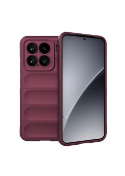 Husa Antisoc pentru Xiaomi 15 - Margini Anti-Alunecare - Shield - Bordeaux