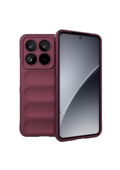 Husa Antisoc pentru Xiaomi 15 Pro - Margini Anti-Alunecare - Shield - Bordeaux