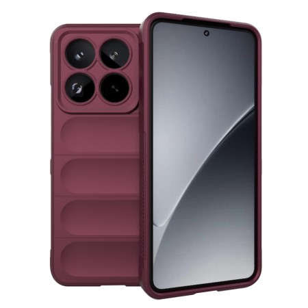 Husa Antisoc pentru Xiaomi 15 Pro - Margini Anti-Alunecare - Shield - Bordeaux