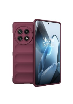 Husa Antisoc pentru OnePlus 13 - Margini Anti-Alunecare - Shield - Bordeaux