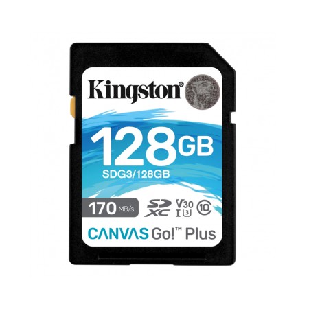 Card de Memorie, 128GB - Kingston Canvas Go Plus (SDG3/128GB) - Black