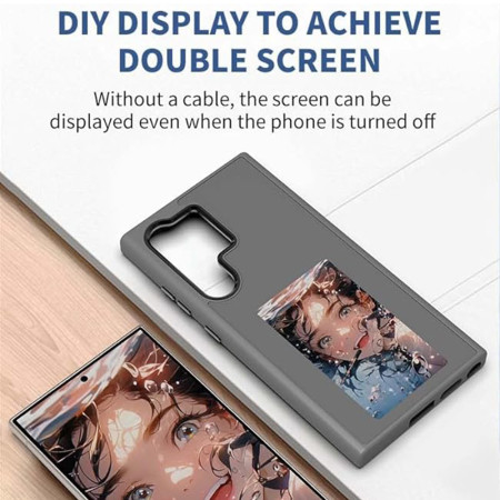 Husa SmartScreen NFC pentru Samsung Galaxy S24 Ultra, Protectie si Tehnologie, Negru