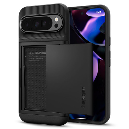 Husa pentru Google Pixel 9 Pro XL - Spigen Slim Armor CS - Black