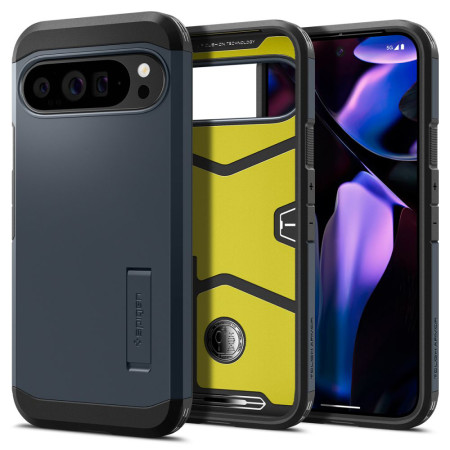 Husa pentru Google Pixel 9 Pro XL - Spigen Tough Armor - Metal Slate