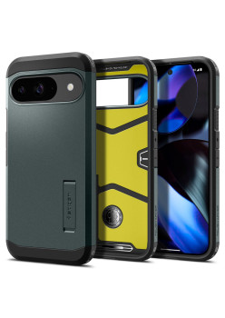 Husa pentru Google Pixel 9/ 9 Pro - Spigen Tough Armor - Abyss Green