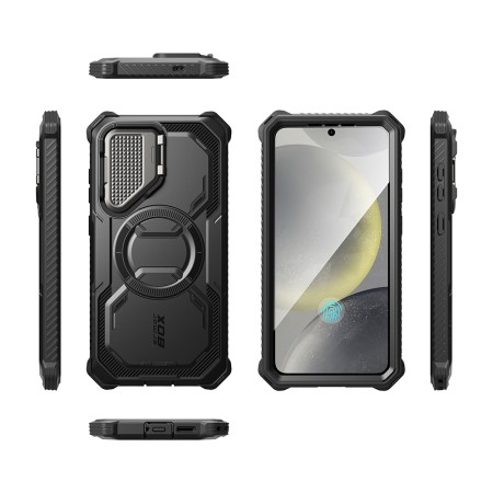 Husa pentru Samsung Galaxy S25 + Folie - I-Blason Armorbox - Black