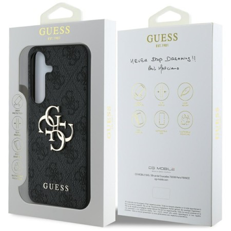 Husa pentru Samsung Galaxy S25 - Guess Hardcase 4G Big Metal Logo - Black