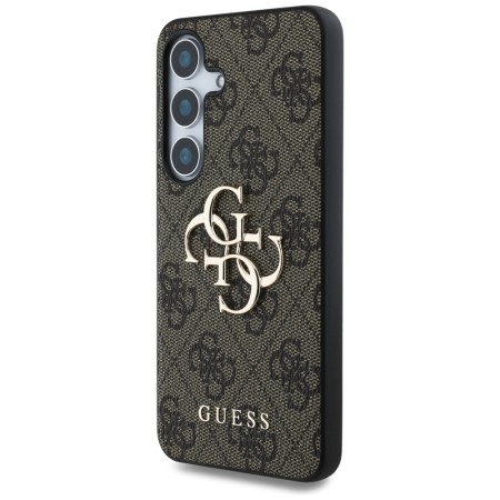 Husa pentru Samsung Galaxy S25 - Guess Hardcase 4G Big Metal Logo - Brown