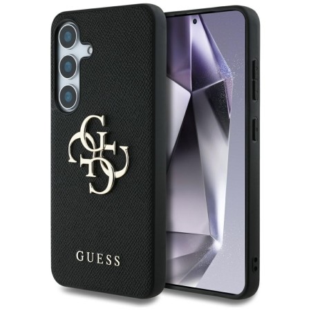 Husa pentru Samsung Galaxy S25 - Guess Hardcase 4G Grained Big and Classic Logo - Black