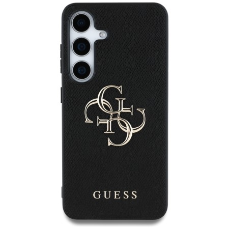 Husa pentru Samsung Galaxy S25 - Guess Hardcase 4G Grained Big and Classic Logo - Black