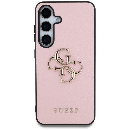 Husa pentru Samsung Galaxy S25 - Guess Hardcase 4G Grained Big and Classic Logo (GUHCS25SPGT4MBP) - Pink