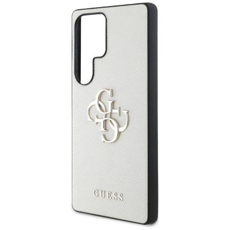 Husa pentru Samsung Galaxy S25 Ultra - Guess Hardcase 4G Grained Big and Classic Logo - Beige