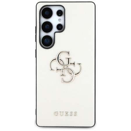 Husa pentru Samsung Galaxy S25 Ultra - Guess Hardcase 4G Grained Big and Classic Logo - Beige