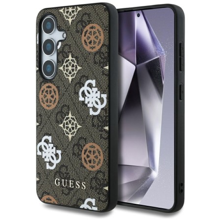 Husa pentru Samsung Galaxy S25 - Guess Hardcase 4G Peony - Brown