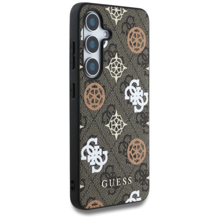 Husa pentru Samsung Galaxy S25 - Guess Hardcase 4G Peony - Brown