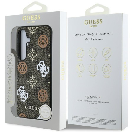 Husa pentru Samsung Galaxy S25 - Guess Hardcase 4G Peony - Brown