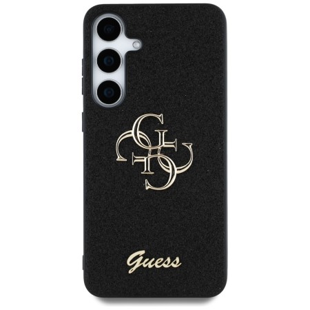 Husa pentru Samsung Galaxy S25 - Guess Glitter Script Big 4G Logo - Black