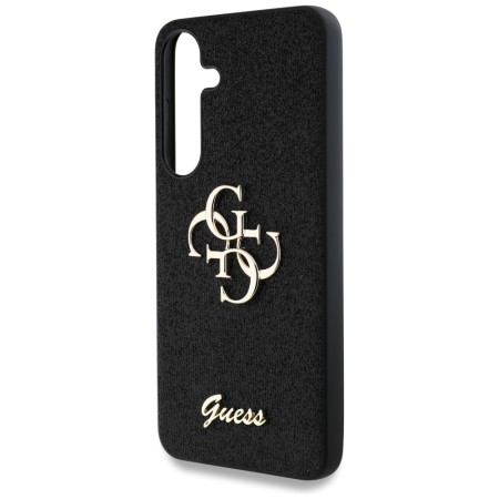 Husa pentru Samsung Galaxy S25 - Guess Glitter Script Big 4G Logo - Black