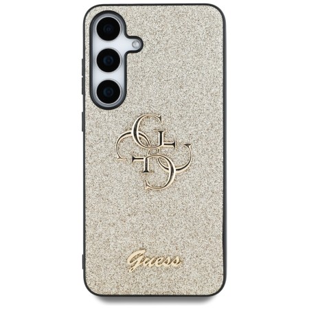 Husa pentru Samsung Galaxy S25 - Guess Glitter Script Big 4G Logo - Gold