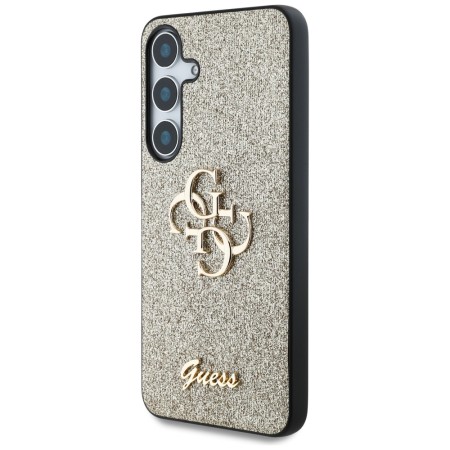 Husa pentru Samsung Galaxy S25 Plus - Guess Glitter Script Big 4G Logo - Gold