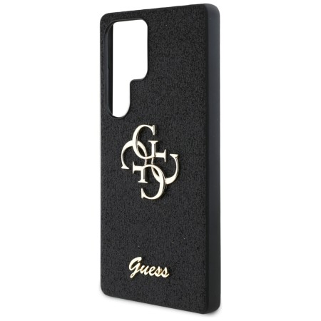 Husa pentru Samsung Galaxy S25 Ultra - Guess Glitter Script Big 4G Logo - Black