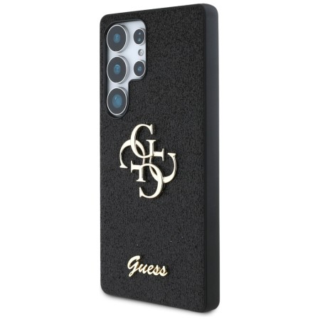 Husa pentru Samsung Galaxy S25 Ultra - Guess Glitter Script Big 4G Logo - Black