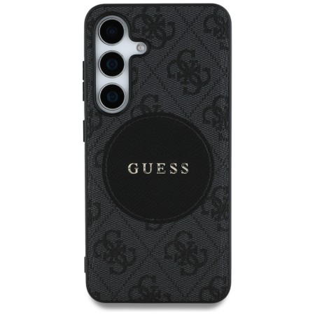 Husa pentru Samsung Galaxy S25 Plus - Guess 4G Circle Classic Logo MagSafe - Black