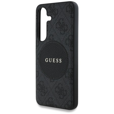 Husa pentru Samsung Galaxy S25 Plus - Guess 4G Circle Classic Logo MagSafe - Black