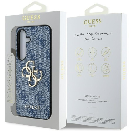 Husa pentru Samsung Galaxy S25 - Guess Hardcase 4G Big Logo - Blue