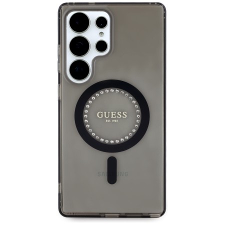 Husa pentru Samsung Galaxy S25 Ultra - Guess IML Rhinestones MagSafe - Black