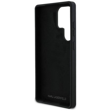 Husa pentru Samsung Galaxy S25 Ultra - Karl Lagerfeld Silicone Sign Metal Logo - Black