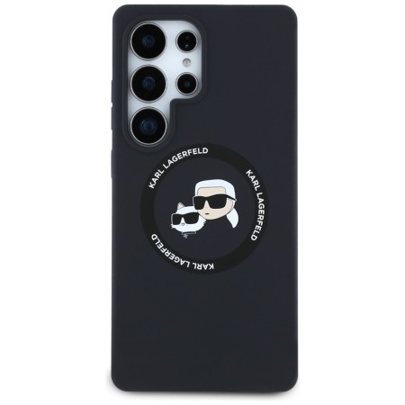 Husa pentru Samsung Galaxy S25 Ultra - Karl Lagerfeld Silicone Double Heads - Black