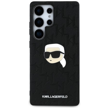 Husa Samsung Galaxy S25 Ultra - Karl Lagerfeld Hardcase Monogram Leather - Karl Head Pin