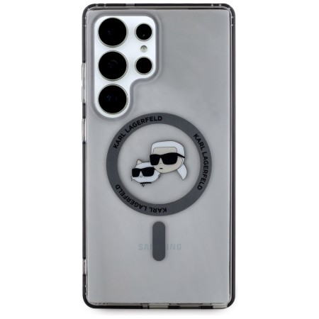 Husa pentru Samsung Galaxy S25 Ultra - Karl Lagerfeld IML MagSafe 2 - Metal KarlandChoupette Head