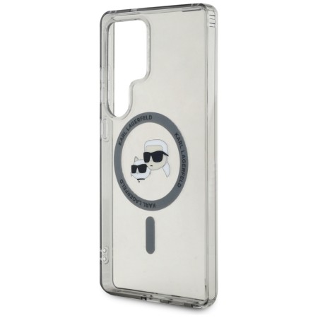 Husa pentru Samsung Galaxy S25 Ultra - Karl Lagerfeld IML MagSafe 2 - Metal KarlandChoupette Head