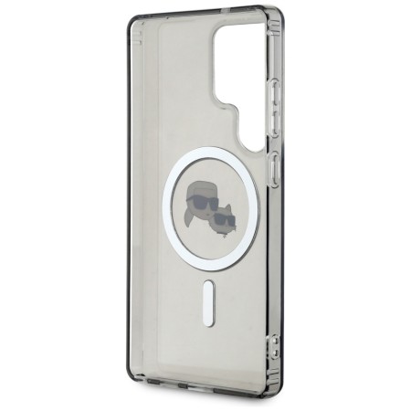 Husa pentru Samsung Galaxy S25 Ultra - Karl Lagerfeld IML MagSafe 2 - Metal KarlandChoupette Head