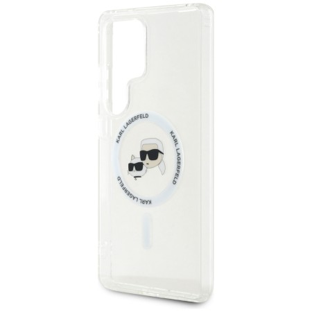 Husa pentru Samsung Galaxy S25 Ultra - Karl Lagerfeld IML MagSafe - Metal KarlandChoupette Head