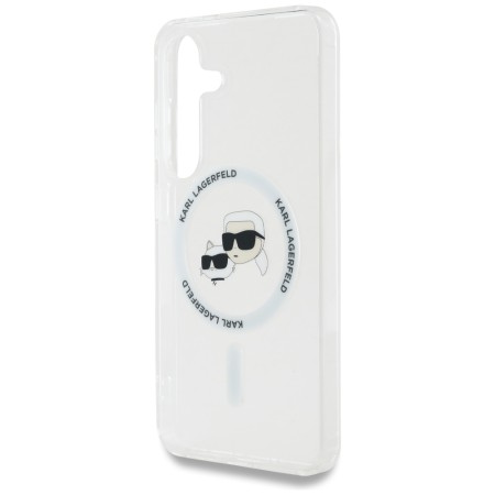 Husa pentru Samsung Galaxy S25 - Karl Lagerfeld IML MagSafe - Metal KarlandChoupette Head