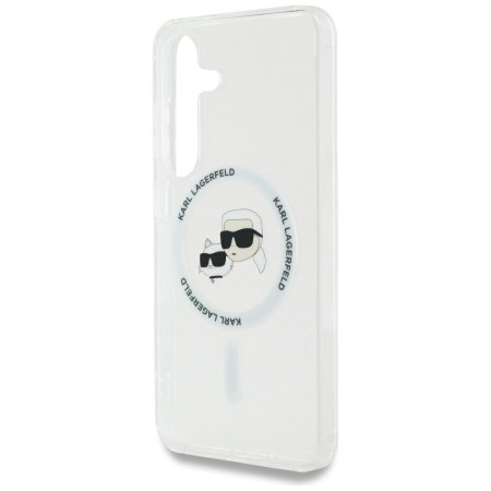 Husa pentru Samsung Galaxy S25 Plus - Karl Lagerfeld IML MagSafe - Metal KarlandChoupette Head